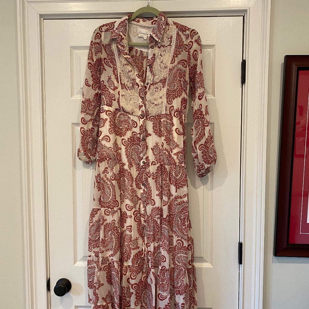 Allaire Maxi Shirtdress Size XS - Anthropologie